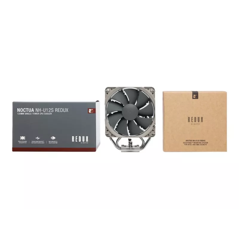 Noctua NH-U12S redux procesoriaus aušintuvas 12 cm pilkas, nerūdijantis plienas