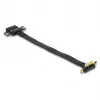 DeLOCK Riser Card PCI Express x1 vyriškas 90° lenktas į x1 lizdą su kabeliu 30 cm