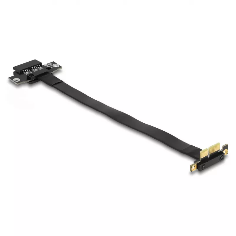 DeLOCK Riser Card PCI Express x1 vyriškas 90° lenktas į x1 lizdą su kabeliu 30 cm