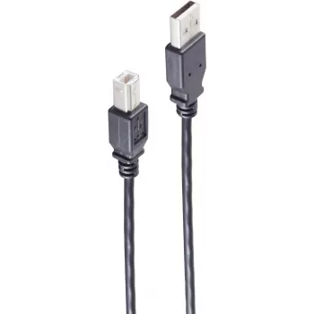 shiverpeaks BS13-23025 USB kabelis 1 m USB 2.0 USB A USB B juodas (BS13-23025)