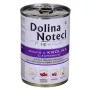 Šlapias šunų ėdalas dolina noteci Premium su triušiena ir spanguolėmis 400 g — suaugusiems, be grūdų, be glitimo, 12% baltymų