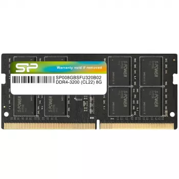 Atminties modulis nešiojamam kompiuteriui Silicon Power SP008GBSFU320X02 8GB DDR4 3200MHz SO-DIMM 260 kontaktų 1.2V CL22
