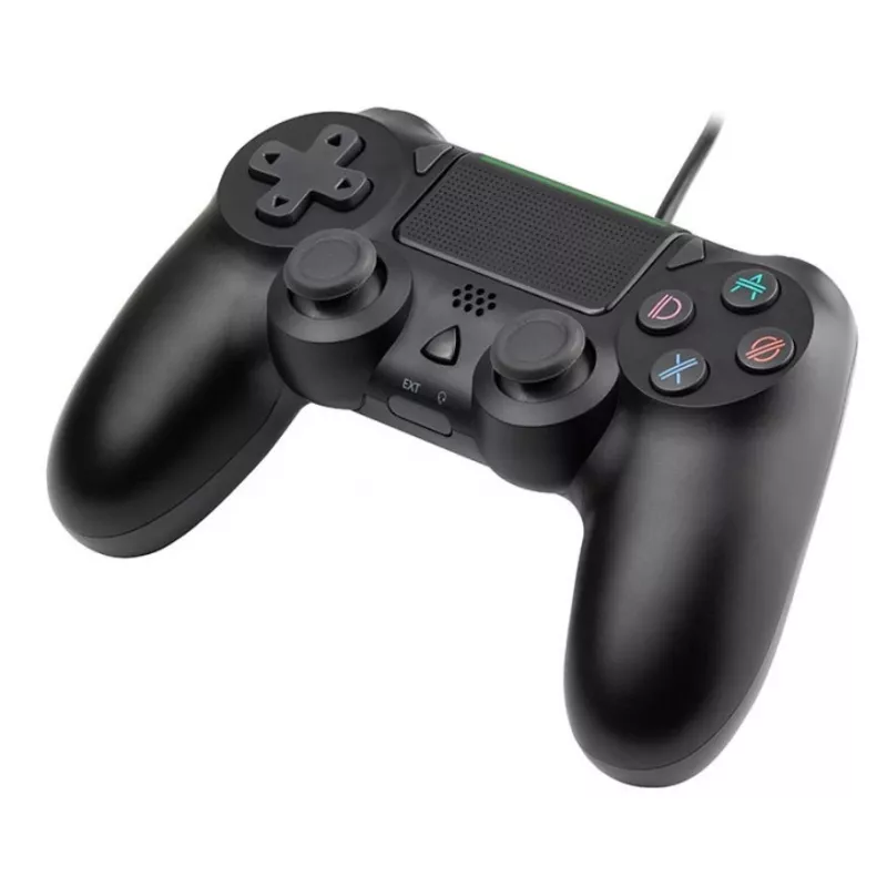 Laidinis žaidimų pultas TRACER SHOGUN PRO Black – 16 mygtukų, analoginis/digitalinis, 1,5 m laidas, vibracija, PC/PS4/PS3