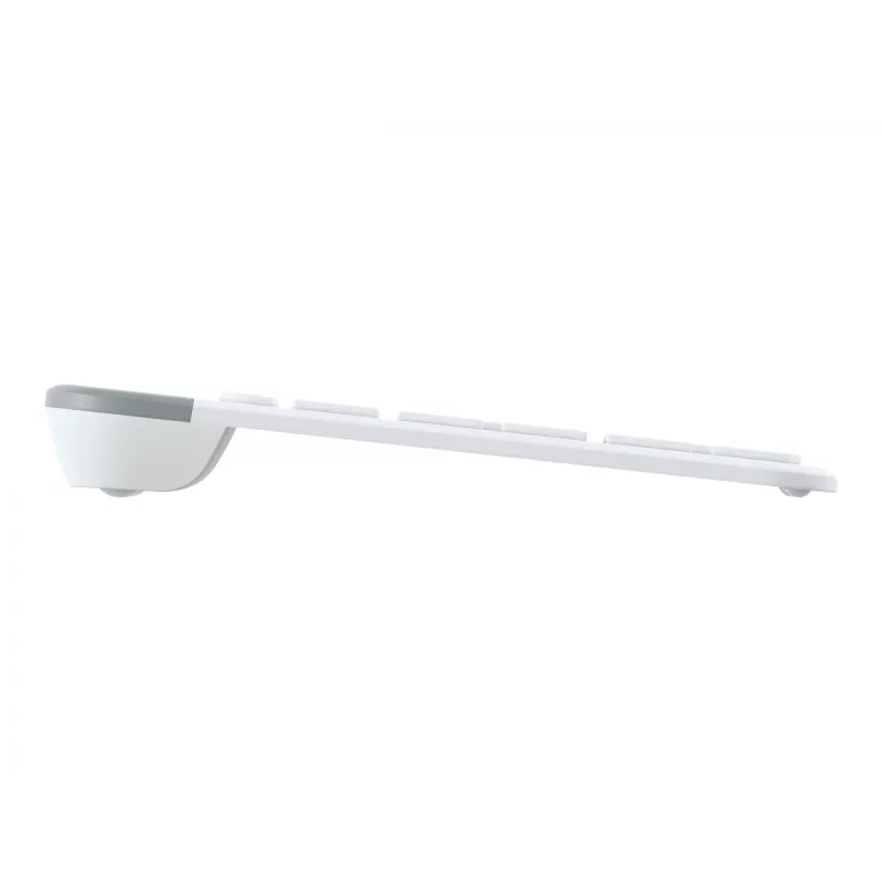Logitech Slim Wireless Combo MK470 - belaidis klaviatūros ir pelės rinkinys, 2,4 GHz, ispanų kalba, šviesiai balta (920-009199)