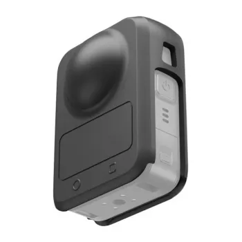 Silicininis dėklas su objektyvo dangteliu PULUZ, skirtas DJI Osmo 360 (Juoda)