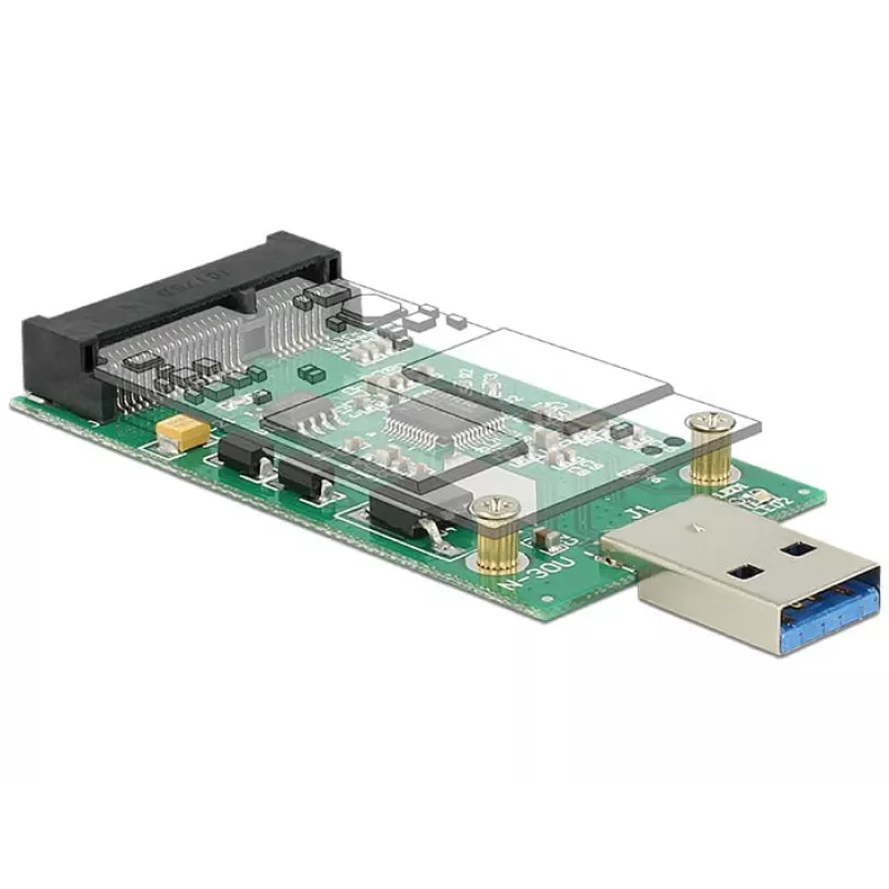 DeLOCK 62681 sąsajos plokštė mSATA į USB Type-A