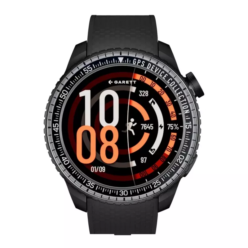 Išmanusis laikrodis Garett Compass GPS juodas