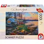 Dėlionė Schmidt Spiele 58533 – 1000 dalių, „Kempingo idilė prie ežero“ peizažas