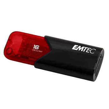 USB atmintukas Emtec 16 GB USB Type-A 3.2 Gen 2 juodas raudonas