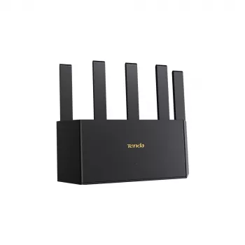 Belaidis maršrutizatorius TENDA TE3L Wi‑Fi 7 (IEEE 802.11ax), 3x Gigabit LAN, 1x WAN, 512 MB RAM, VLAN, NAT, WPA, juodas