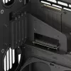 HAVN HS 420 VGPU PC korpusas, Midi-Tower, E-ATX, grūdintas stiklas, PCIe 5.0 keltuvas (juodas)