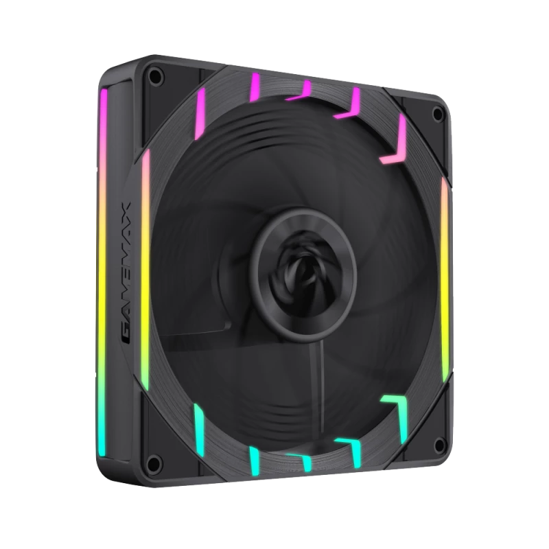 GAMEMAX TORNADO T14 ARGB-R 140mm korpuso ventiliatorius - juodas