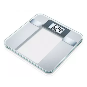 Beurer BG 13 Square Grey, Transparent – elektroninės asmeninės svarstyklės