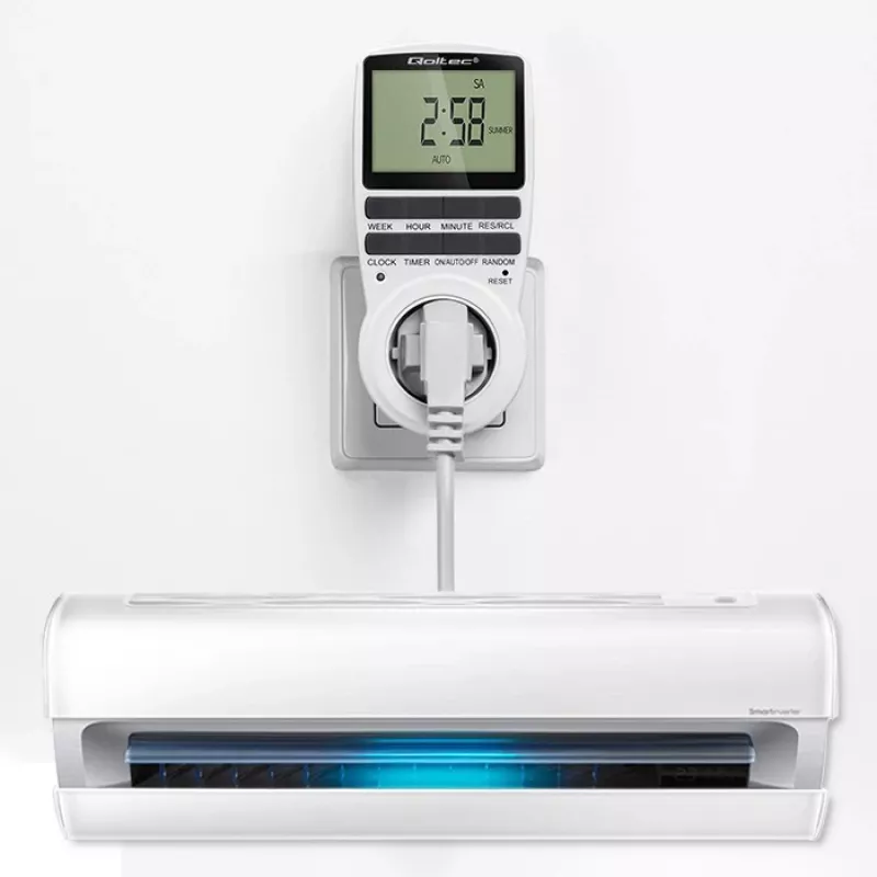 Elektroninis laikmatis QOLTEC PC0628 su LCD ekranu, 24 valandų atgalinis skaičiavimas
