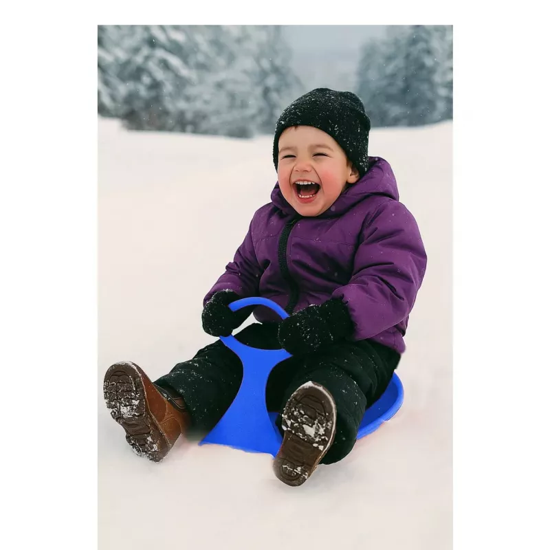 Rogutės Jamara Snow Play Snow Glider mėlynos – plastikinės rogutės, 570×380×30 mm, nuo 3 metų