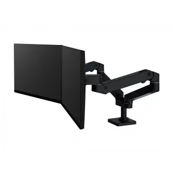 Ergotron LX Pro Tvirtinimo rinkinys (dviguba ranka) - modulinis - 2 LCD ekranams - greta - aliuminis - juodas - ekrano dydis: iki 68,6 cm (iki 27 colių) (45-686-292)