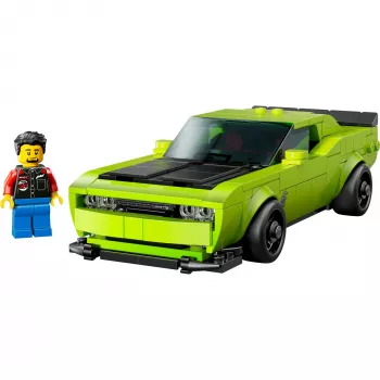 LEGO Speed Champions Dodge Challenger SRT Hellcat 77237 konstruktorius – 390 detalių, 1 minifigūrėlė, nuo 9 metų
