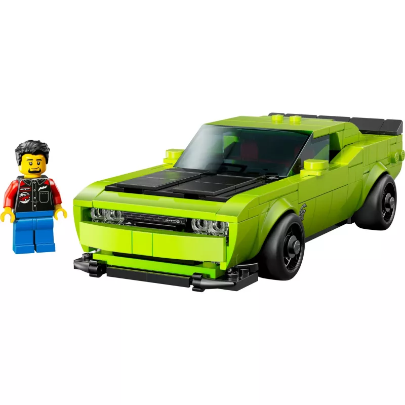 LEGO Speed Champions Dodge Challenger SRT Hellcat 77237 konstruktorius – 390 detalių, 1 minifigūrėlė, nuo 9 metų