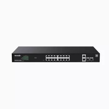 TENDA TEG2220P-16-250W – 16 prievadų Gigabit Websmart L2 PoE+ jungiklis, 230 W