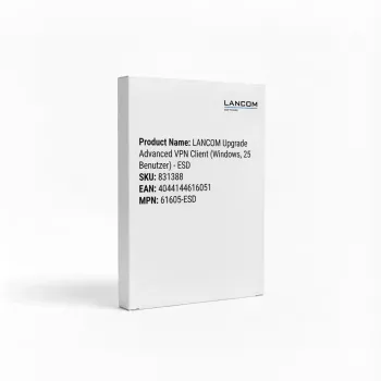 Lancom Option Router Adv. VPN Client WIN 25 vartotojų atnaujinimas (Couvert) WIN, Bulk 25