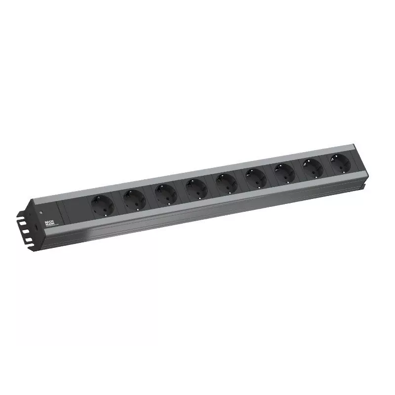 Bachmann 300.001 ilgintuvas 2 m 9 rozetės Juoda, Pilka