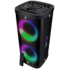 Nešiojamas garsiakalbis SVEN PS-950, juodas, galia 2x80W (RMS), TWS, Bluetooth, IPx4, FM, USB, microSD, LED ekranas, ličio baterija