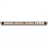Patch Panel Digitus CAT 6 Class E High Density Shielded 24 prievadų 0,5U juodas