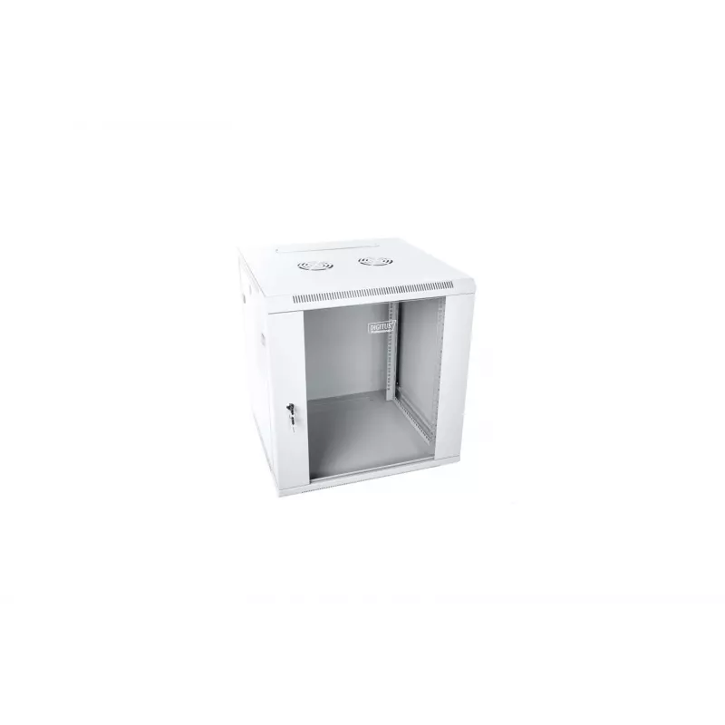DIGITUS DN-W19 12U/600 sieninis tinklo spintos korpusas, šviesiai pilka