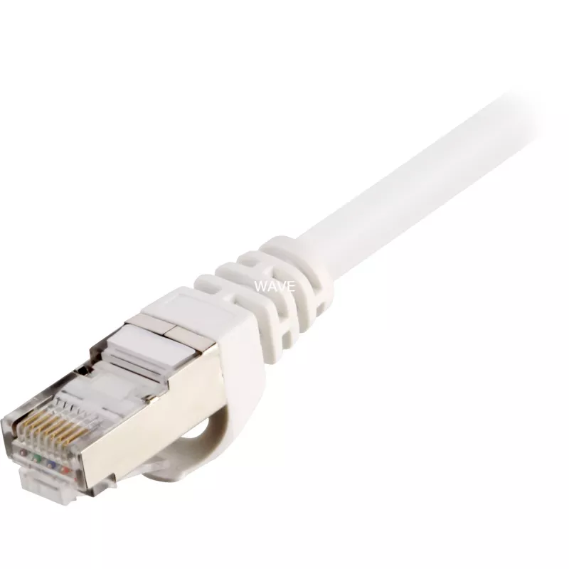 Patch kabelis RJ45 Kištukas > RJ45 Kištukas CAT.6 S/FTP (Baltas, 1,5 Metro)
