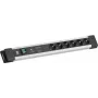 Bachmann CONNECTUS 6xCEE7/3 1xGVS-Plus 1x jungiklis 2,0m CEE7/7 Pilka (BM005924)
