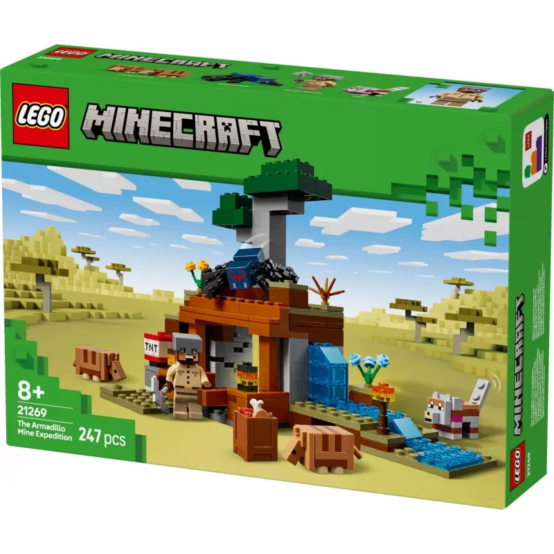LEGO MINECRAFT 21269 Šarvuotojo šuns kasyklos ekspedicija
