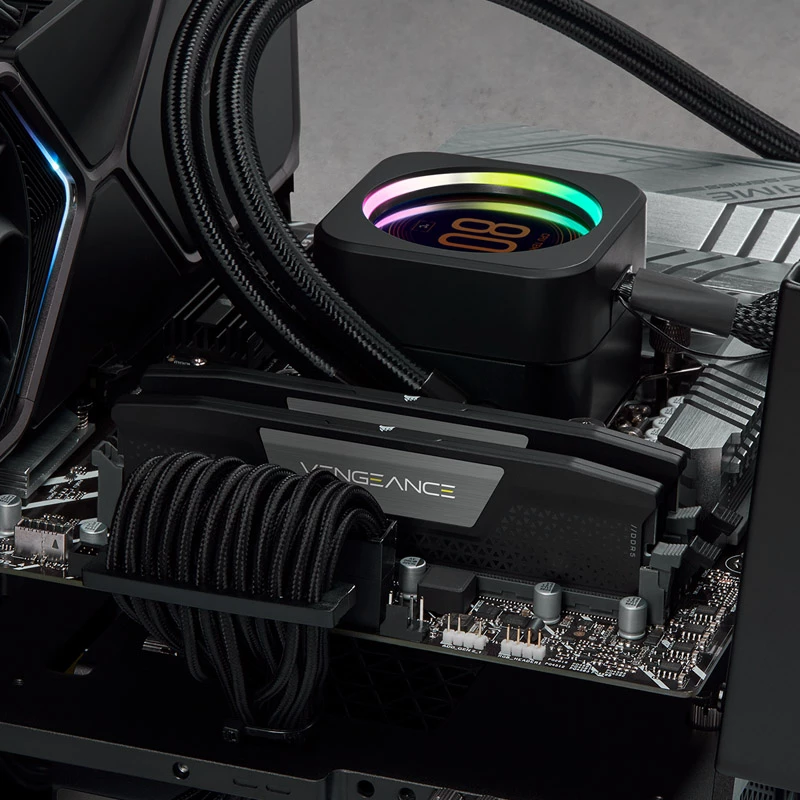 Corsair Vengeance 48 GB (2x 24 GB) DDR5-5200 MHz atminties rinkinys, juodas, CMK48GX5M2B5200C38, INTEL XMP