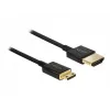 DeLOCK Slim Premium HDMI laidas – HDMI (standartinis) į Mini-HDMI, 2,0 m, juodas (84778)