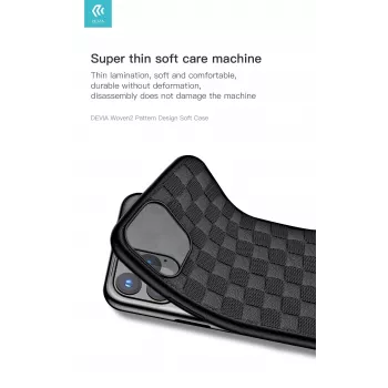 Minkštas dėklas Devia Woven2, skirtas iPhone 11 Pro, raudonas