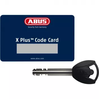 ABUS 59715 Dviračio spyna Juoda - Raudona 1200 mm Grandininė spyna (59715)