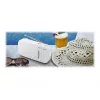 Nešiojamas radijas Muse M-025 RW – analoginis FM/MW, baltas, maitinamas baterijomis, išorinė antena