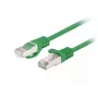 Patch kabelis LANBERG PCF6-20CC-0025-G RJ45 Cat.6 U/UTP 0,25 m Žalias, CCA 26 AWG, 250 MHz