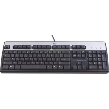HP 701429-061 klaviatūra USB QWERTY itališka juoda, sidabrinė