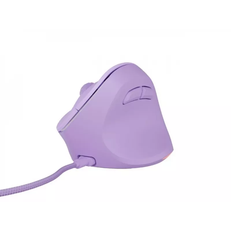 NATEC Crake 2 Pro pelė, vertikali, dešinei rankai, USB-A, optinė, 12800 DPI, violetinė