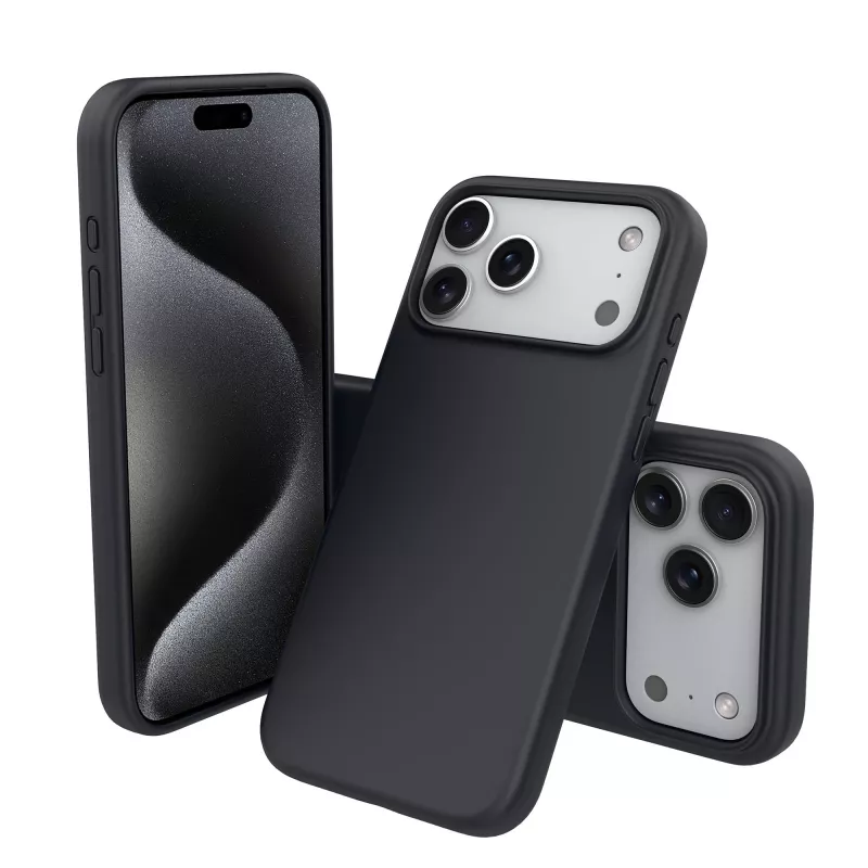 NEVOX StyleShell SHOCK (Juoda, iPhone 17 Pro Max, suderinama su MagSafe)