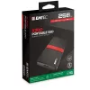 SSD nešiojamas Emtec X200 256GB USB Type-C 3.2 Gen 1 juoda raudona