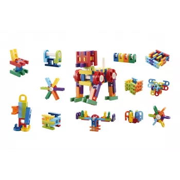 Askato Blocks Ladders 62 elementų dėžutėje
