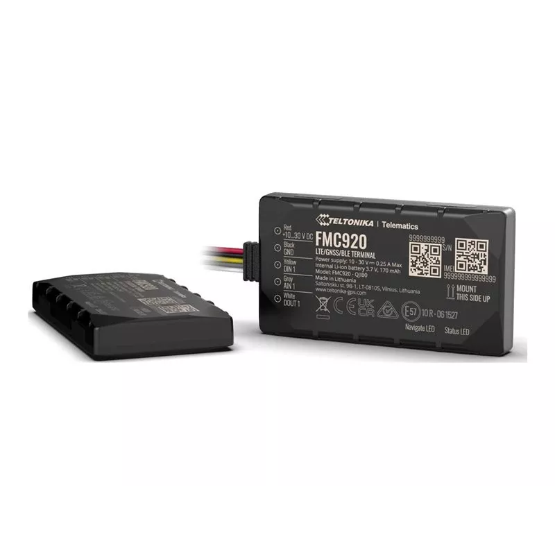 GPS sekiklis Teltonika FMC920 4G LTE CAT 1 0.128GB juodas