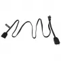 Phanteks PH-CB-DRGB3P_MB 3 kontaktų RGB ilgintuvas – 2 x Molex (3 kontaktų) – tiesus – tiesus – juodas