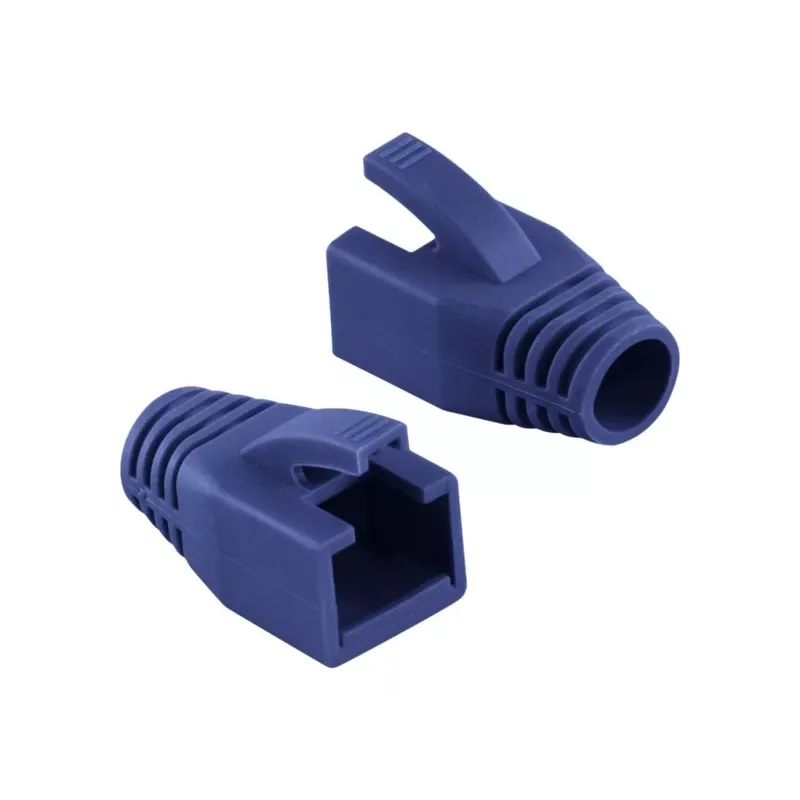 Logilink RJ45 kištuko įtempimo mažinimo gaubtas, 8,0 mm (50 vnt.) MP0035B mėlynas