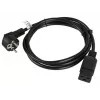 Maitinimo laidas CEE 7/7 - IEC 320 C19 16A VDE 1,8 m juodas