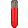Studijinis kondensatorinis mikrofonas RØDE NT1 Signature Red – kardioidinis, 20–20000 Hz, -32 dB jautrumas, XLR (3 kontaktų), 313 g
