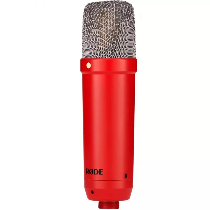 Studijinis kondensatorinis mikrofonas RØDE NT1 Signature Red – kardioidinis, 20–20000 Hz, -32 dB jautrumas, XLR (3 kontaktų), 313 g