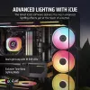 Ventiliatorius Corsair iCUE LINK LX120-R RGB 12 cm Juodas 2400 RPM 3.8 mmH2O