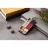 Dėklas iPhone XS Max man and wood – medinė nugarėlė, baltas rėmelis